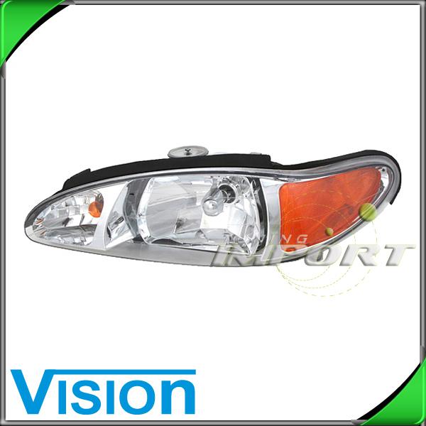 Driver side left l/h headlight lamp assembly replacement 1997-02 ford escort 4dr