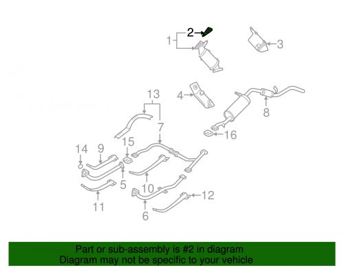 2000-2004 nissan xterra catalytic converter gasket oem new genuine 20813-4s000