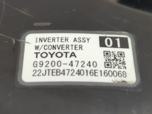 2016-2016 toyota prius hybrid dc synergy drive power inverter xlvrh