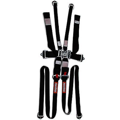 Racequip 6pt harness set l&amp;l hnr black sfi 718008rqp