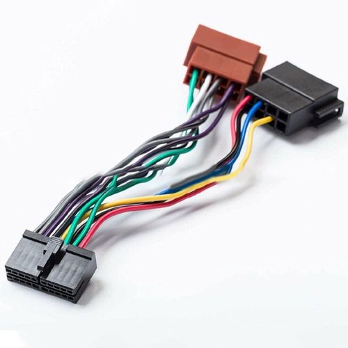 Reliable car audio wiring harness for 20 pin radio connector iso split cable