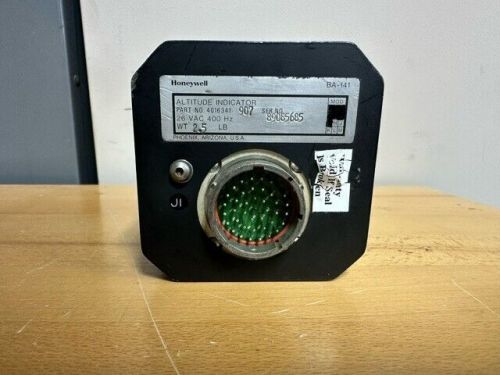 Honeywell altitude indicator, pn:4016341-907, as removed