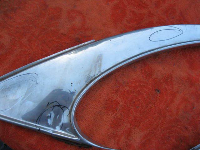 1955 1956 1957 chevy / pontiac hardtop pass side 1/4 window outside moulding #3