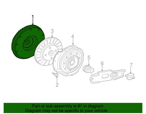 Genuine ford flywheel xl3z-6375-ca