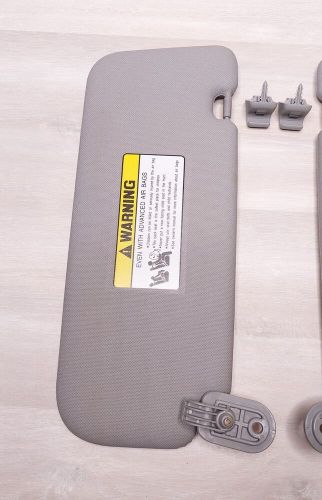 2012 - 2017 hyundai accent sun visor shades set pair gray oem