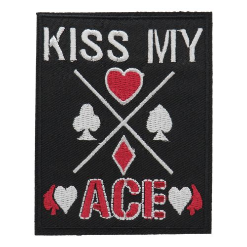 Patch patch kiss my ace biker ironing patch pikass punk patch-