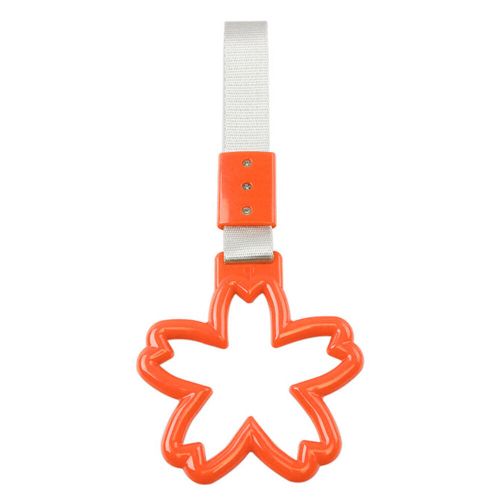 Orange cherry blossom shaped  ring train bus handle hand strap drift charm tools