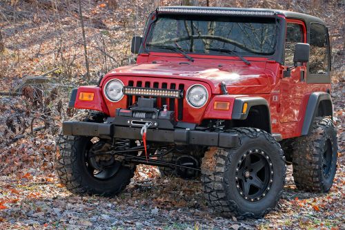 Rough country 4&#034; v2 x-series lift kit for 1997-2006 jeep wrangler tj - 66171