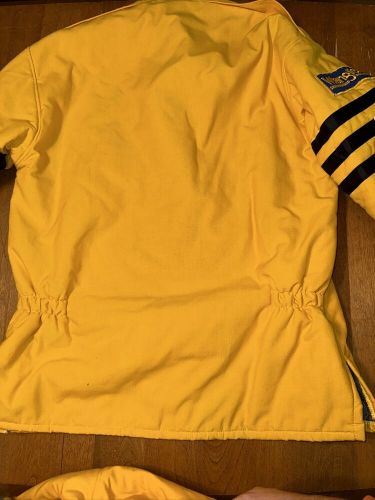 Vintage leaf racingwear yellow safety fire suit nhra read for size