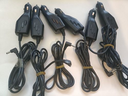 6 x genuine tomtom go/one car charger for 300, 500, 700, 510, 710, 910, rider v1