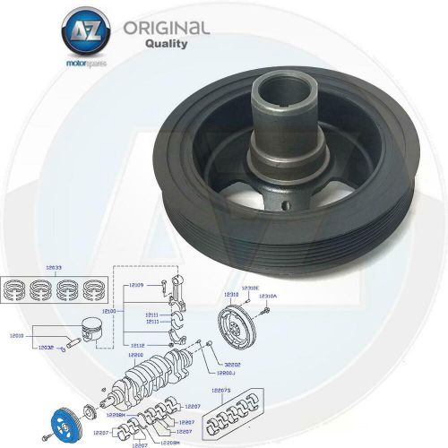 For nissan navara pathfinder 2.5 crank crankshaft shaft pulley fan belt belts