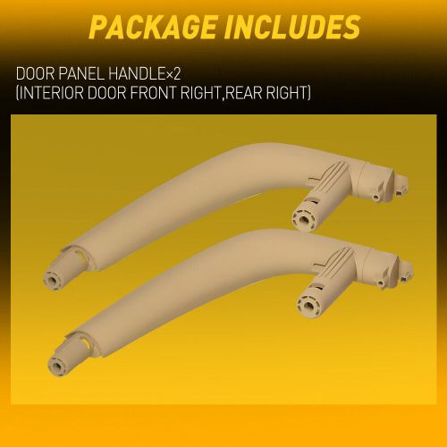 2x interior door panel handle beige front rear right for bmw x5 f15 2014-2018 e