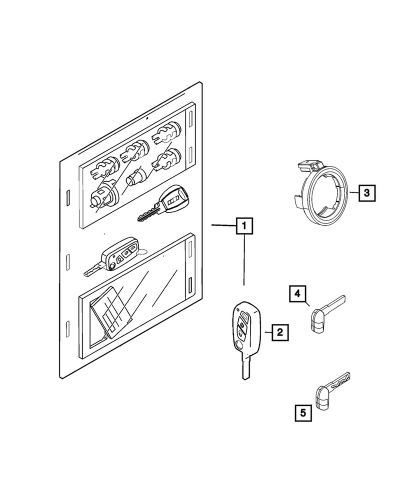 Genuine mopar blank with transmitter key 68546695pc