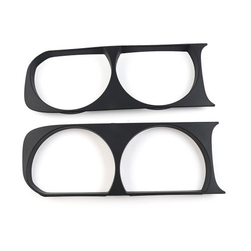 Matte black headlight headlamp bezel frame trim for dodge challenger 2008-2014