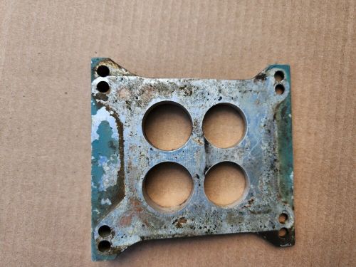 Angled 4bbl. carburetor spacer aluminum 4 barrel holley / edelbrock marine