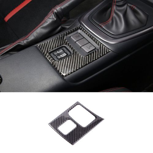 Carbon fiber seat heating button frame cover trim for subaru brz 2022