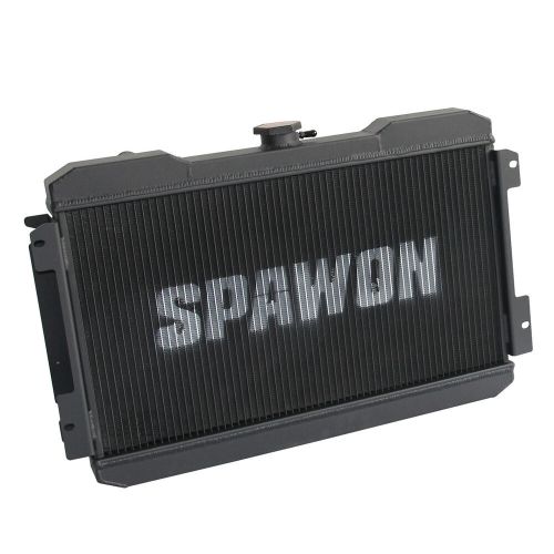 Spawon black radiator for nissan 720 deluxe 1983-1986 2.0 2.4 l4 3row at 943