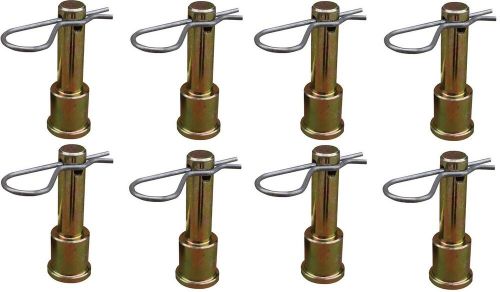 Quick release shock mount pin with clip 8 pack