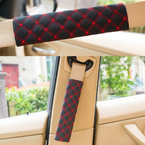 2x car safety seat belt pads cover seat belt shoulder strap cushion harness pads