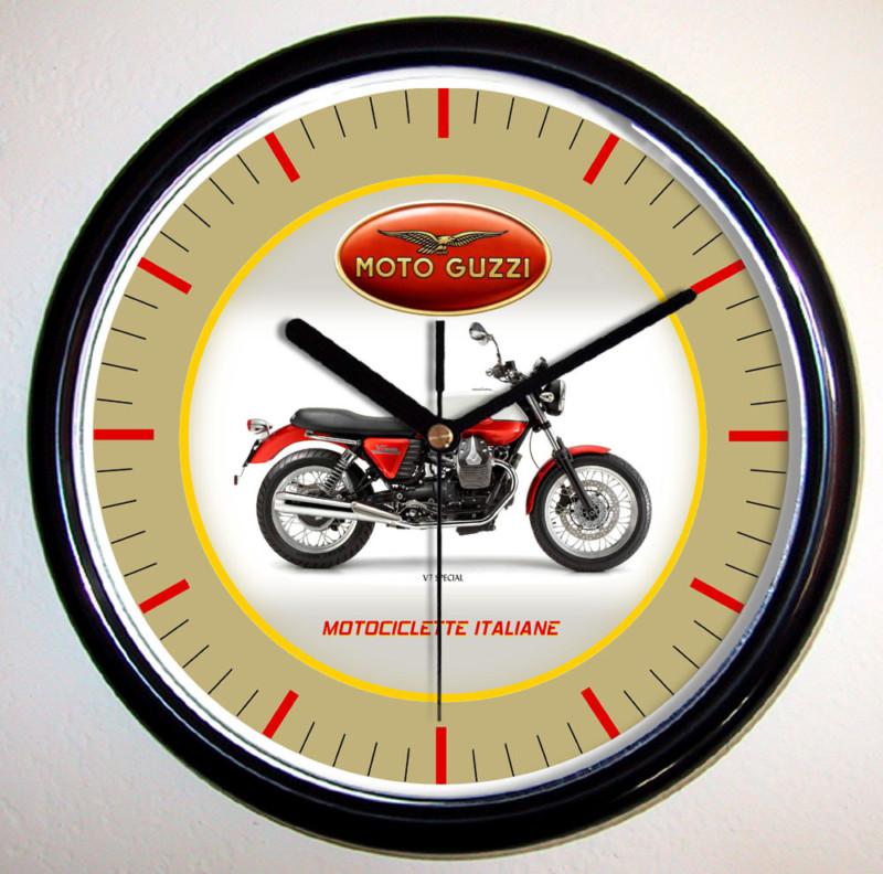Moto guzzi v7 special  motorcycle wall clock 2012