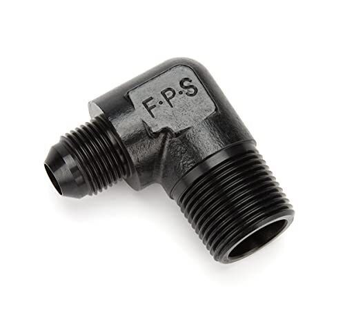 Fragola    482217 bl    8an to 3 4 mpt 90 deg adapter fitting black