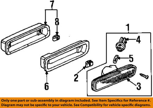 Honda oem 33656s82a01 side marker lamps-rear-lens & housing