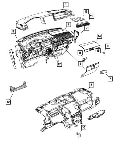 Genuine mopar storage bin door 1gj31xdhaa