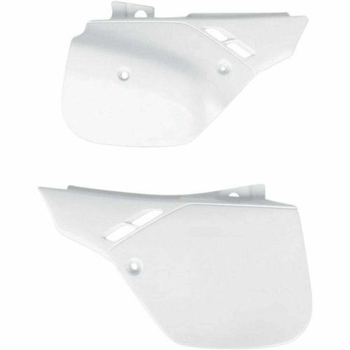 Ufo motocross side panels - honda cr125 &amp; cr500 1989-90, cr250 1988-90 - white