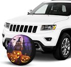 Halloween owl ghost pumpkin print tires cover customized wheel cover fits tire