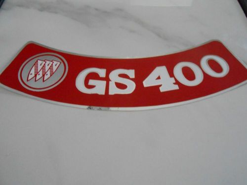 1967-69 reproduction buick gs 400 air cleaner decal