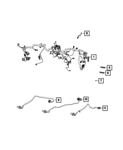 Genuine mopar jumper wiring 68350469ab