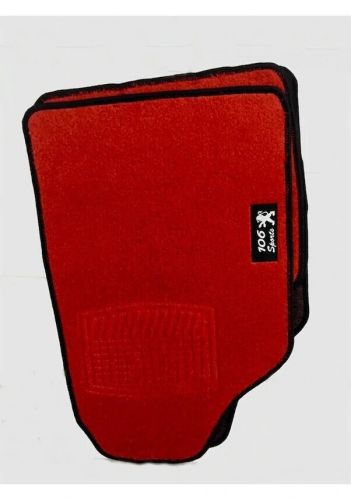 Peugeot 106 carpet mat red 4 pieces