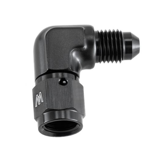 2x aluminium -4an flare 90 degree fitting female/male swivel fitting adapter