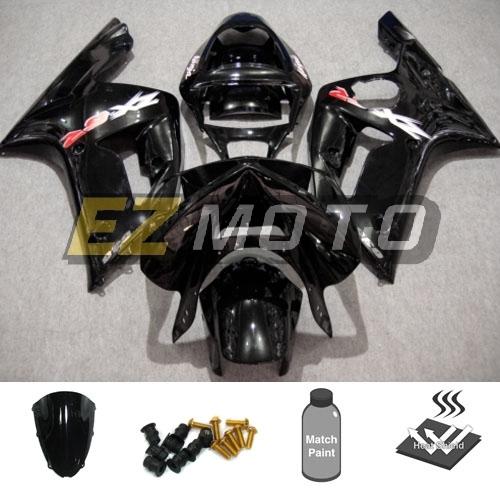 Bodywork fairing pack w/ windscreen & bolts for kawasaki ninja zx6r 2003 2004 ah