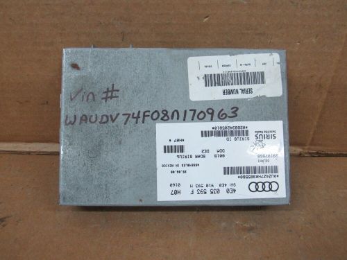 2007 2008 2009 audi a6 c6 sirius satellite radio receiver unit oem 4e0 035 593 f