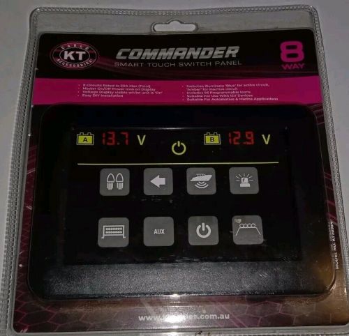 Kt commander smart-touch switch panel, 8 way - kt70954 brand new sealed