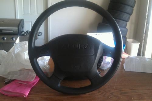 1994 black acura interga steering wheel