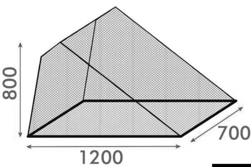 Waterline design flyscreen mesh for hatches anti-mosquito net 700x1200 mm