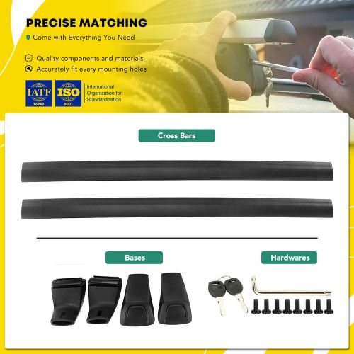 New black aluminum alloy roof rack cross bars for kia sportage 2023 2024 165 lbs