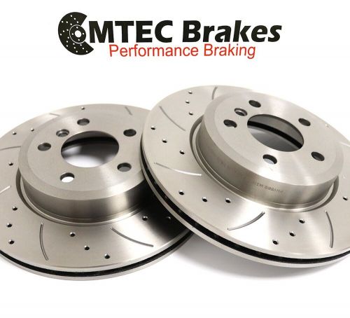 Skoda karoq 2.0 tdi 07/17- front brake discs drilled grooved &amp; mtec pads