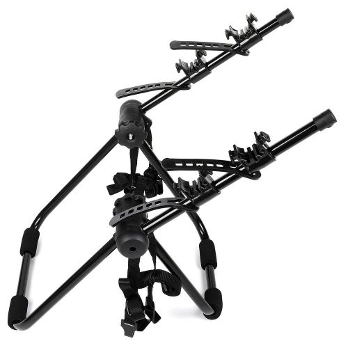 2 bike rack bicycle carrier mount durable steel universal for car truck suv blk