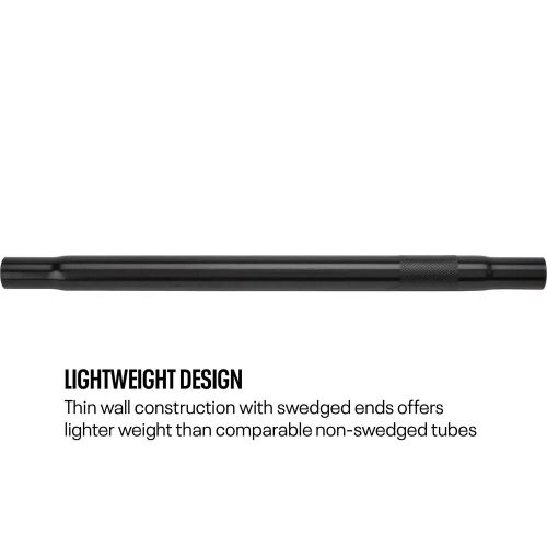 Imca approved 3/4 thread swedged steel tube, 17 inch, black