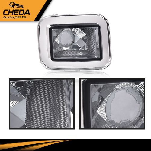 2pc front clear chrome parking signal light fit for 03-08 h2 hummer 05-08 h2 sut