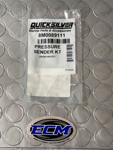 Mercury marine quicksilver 65-115 hp efi block water pressure sensor   8m0089111