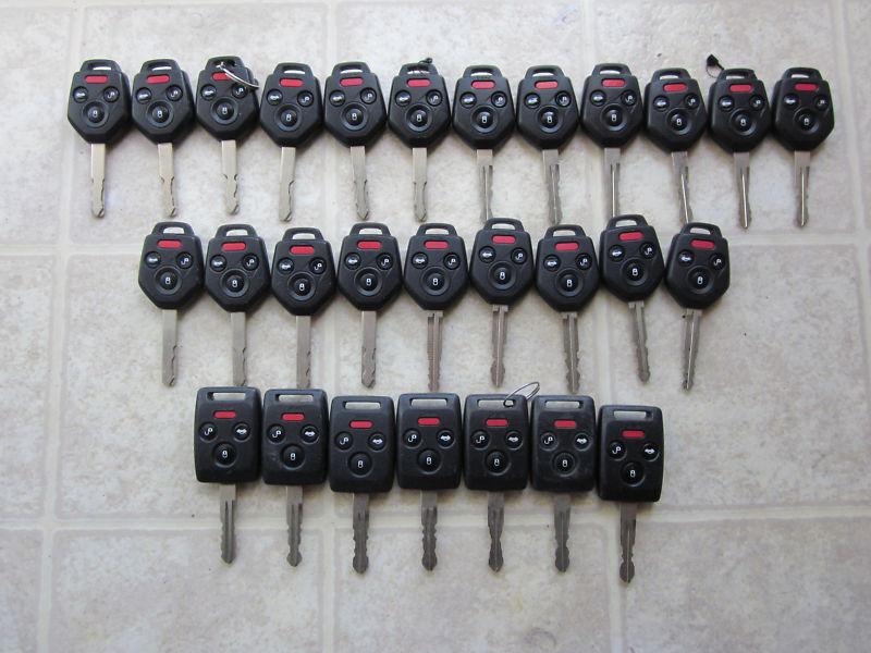 Lot of 28 oem subaru key fob keyless remote 