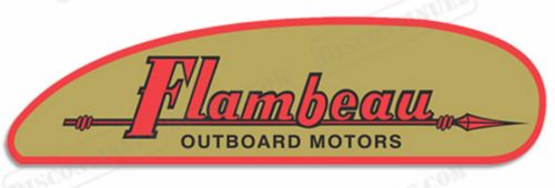 Fits 1946-1956 flambeau outboard motor engine decal kit