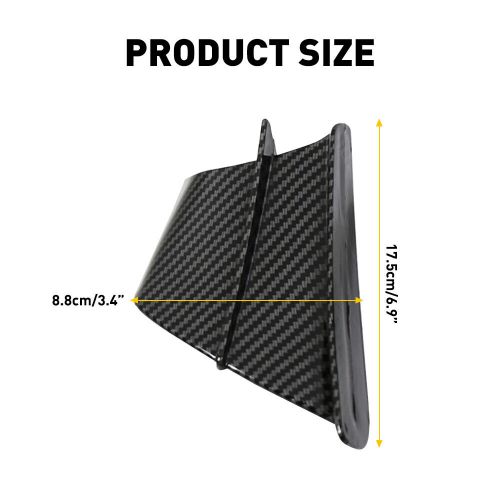 Carbon fiber plastic side winglets air deflector wing kit spoiler for motorcycle