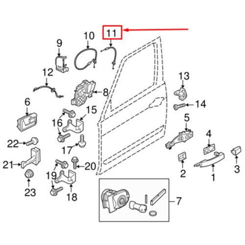 Release Control Cable Outer Handle To Latch For Land Rover Freelander 2 2008-15, AU $26.34, image 4