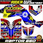 Yamaha raptor 660 kit graphics decals stickers atv wrap quad all year raptor660