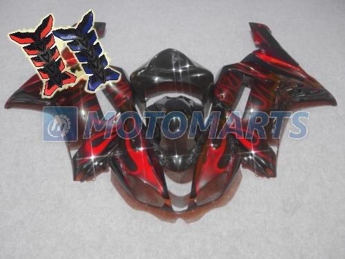 Free tank pad! injection fairing body kit for kawasaki ninja zx6r 2007 2008 eaa